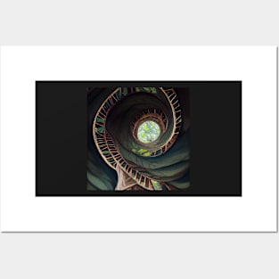 spiral staircase 04 Posters and Art